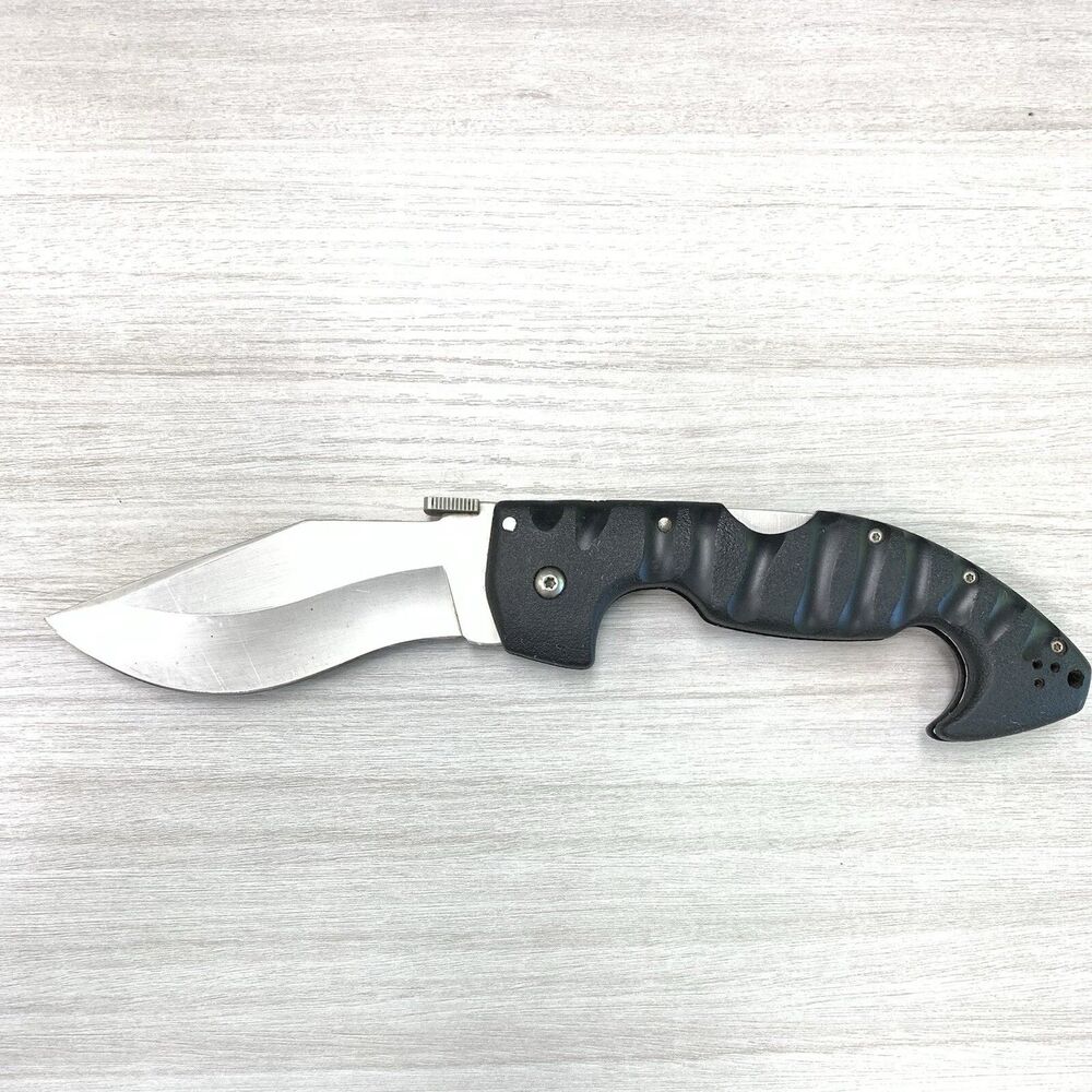 Cold Steel SPARTAN Knife (AUS10A) Folder Tri-Ad Lock Belt Clip G10 Handle